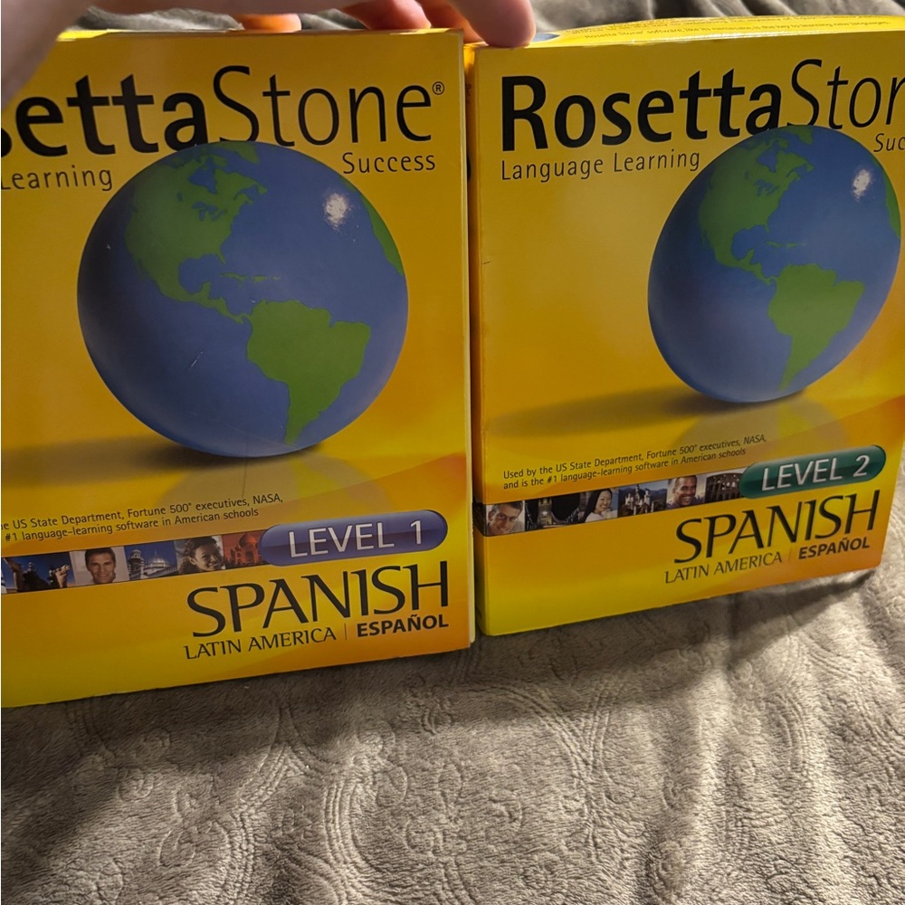 Rosetta Stone Language Learning CD’s Success Spanish Level 1 & 2 . New